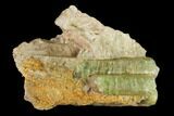 Yellow-Green Fluorapatite Crystals in Calcite - Ontario, Canada #137114-1
